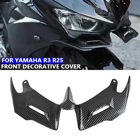 YAMAHA YZF-R3 YZF-R25 오토바이 액세서리 프론트 페어링 윙렛 윙 쉘 커버 보호 가드 키트 2014-2018