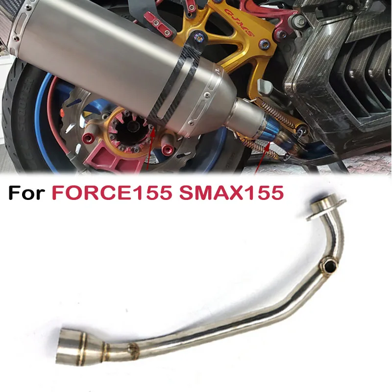 

For Yamaha NMAX 125 155 NMAX155 NMAX125 SMAX155 FORCE155 Scooter Header Motocross Motorcycle Exhaust Front Link Pipe