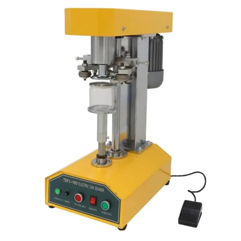 1pcs Tabletop Semi-Automatic Beer and Bottle Packaging Machine for Tin/Aluminum Can Sealing Can Seaming Machine