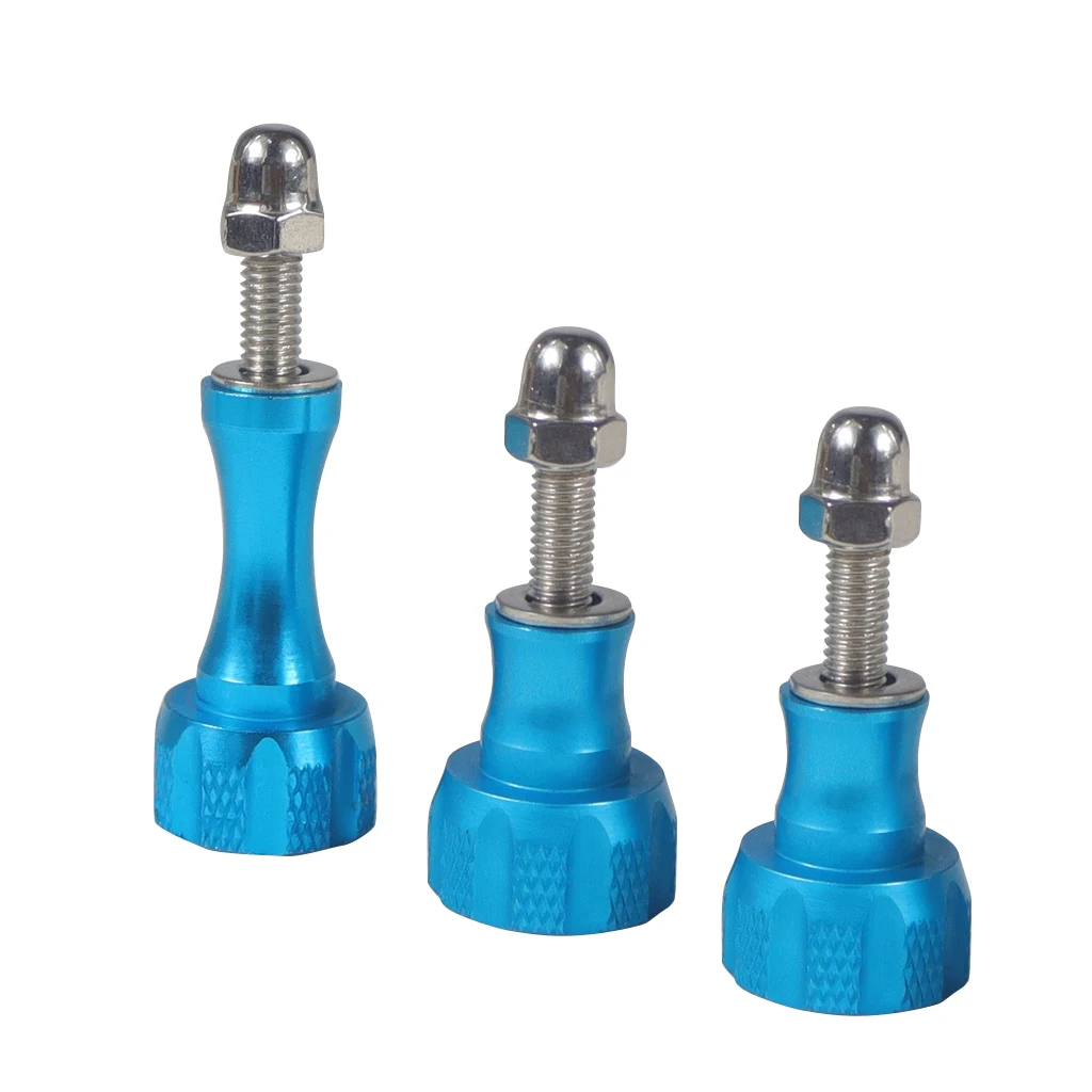 BGNing 1pack von 3pcs 1 Lange + 2 Kurze Bunte CNC Aluminium Bolt Mutter Schraube für GoPro Hero 7 6 5 3 + 4 SJ4000 EKEN YI 2 4K Montieren – Detail 14