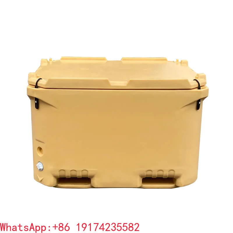 1000L Rotomolded PE/PU Thermal Insulated Cooler Box Cartoon Portable Frozen Meat Transport Food Storage Cold Chain