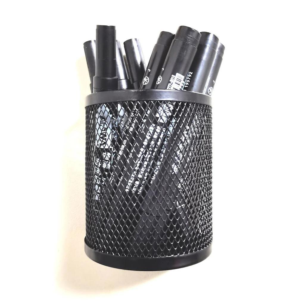 Magnetic Pencil Holder Home Mesh Basket Mesh Pen Case Desktop Container for Desktop Kitchen Refrigerator Blackboard Pen Basket