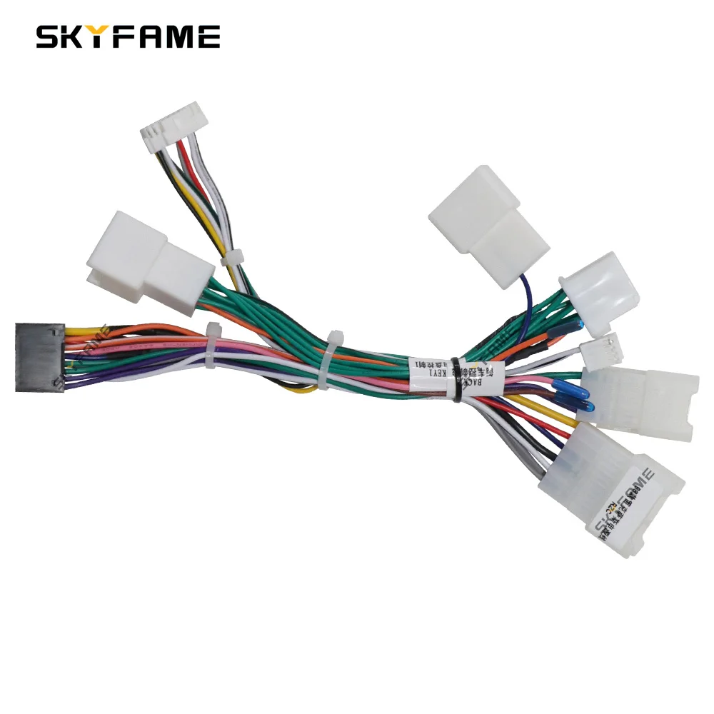 Skyfame Auto 16Pin Kabelboom Adapte Canbus Box Decoder Android Radio Power Kabel Voor Lexus RX300 Toyota Harrier