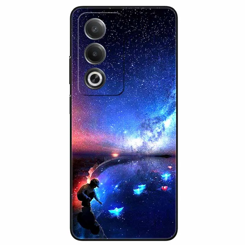 For OPPO A80 5G Case 6.67\'\' Cool Black Soft TPU Silicon Back Covers for A 80 OPPOA80 5G A80 2024 Phone Cases Funda Coque CPH2639