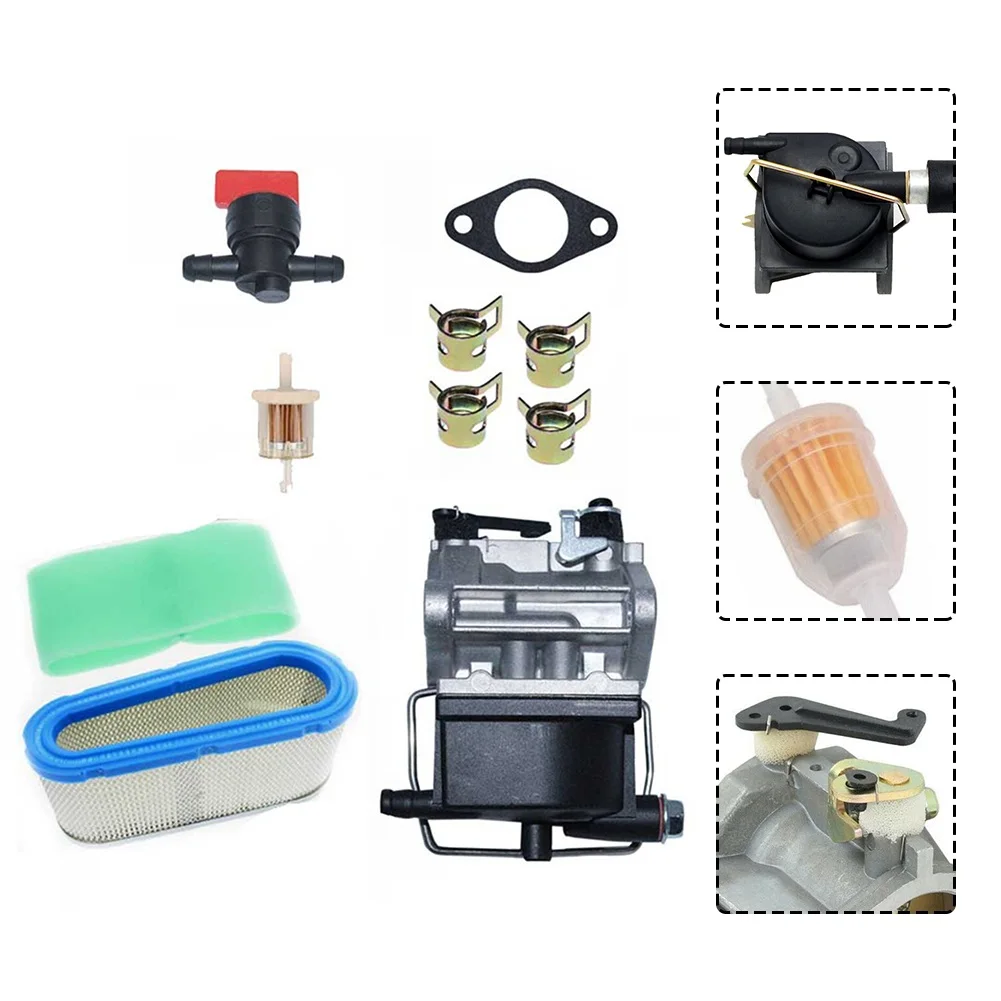 Imagem -04 - Carburador Air Filter Kit para Tecumseh Trator Garden Tool Parts Ohv110 Ohv115 Ohv120 Ohv125 Ohv130 Ohv135 Ov358ea