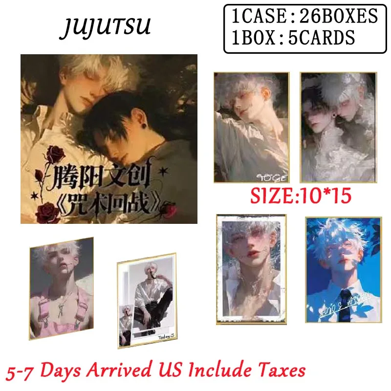 

Wholesales Jujutsu Kaizen Collection Cards Booster Teng Yang Culture W4 Acrylic Male God Abs Nude Breast Tcg Anime Board Games