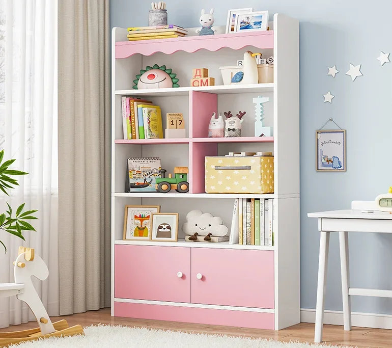 

z Простой детский простой посадочный небольшой домашний студенческий небольшой книжный шкаф стеллаж для хранения игрушек