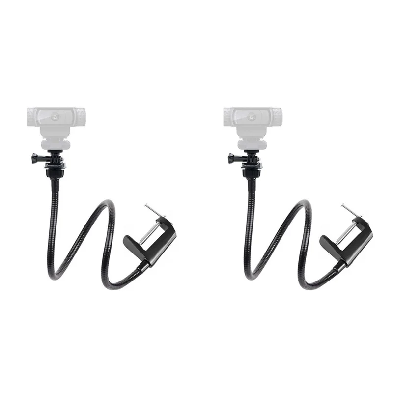 ABKQ-2X Camera Bracket With Enhanced Desk Jaw Clamp Flexible Gooseneck Stand For Webcam Brio 4K C925E C922X C922