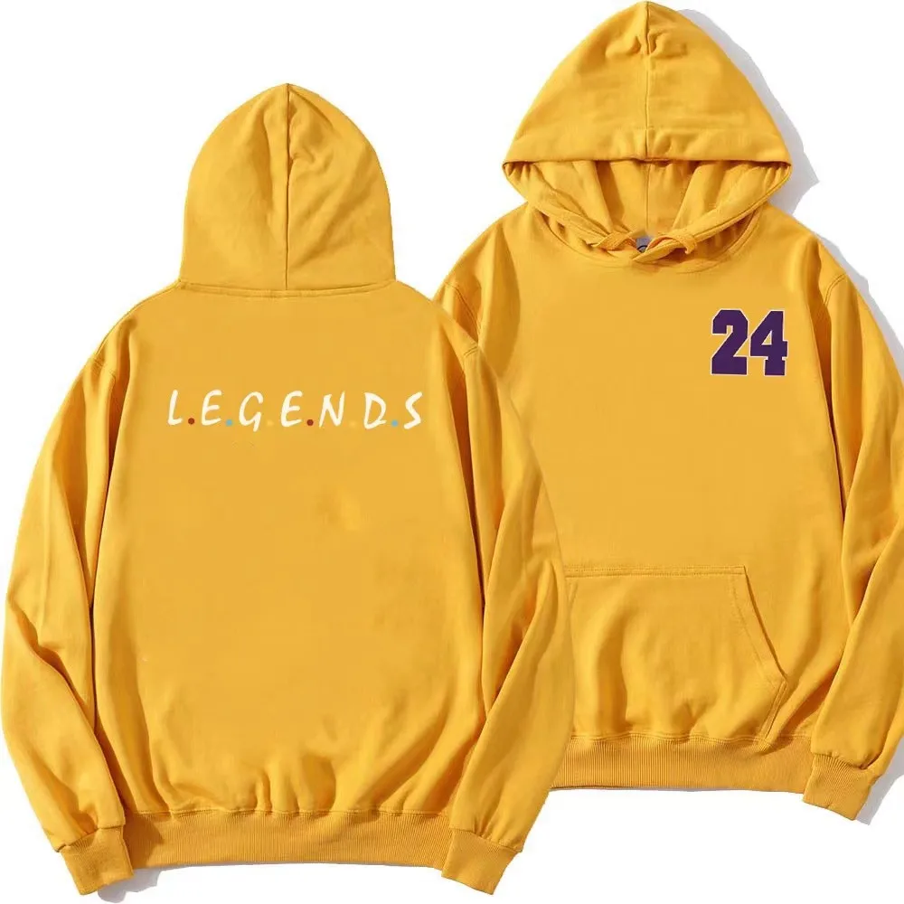 24 Basketball Hoodies Mens Sports Sweatshirt Hooded Training Fitness Women Couple Long Sleeve