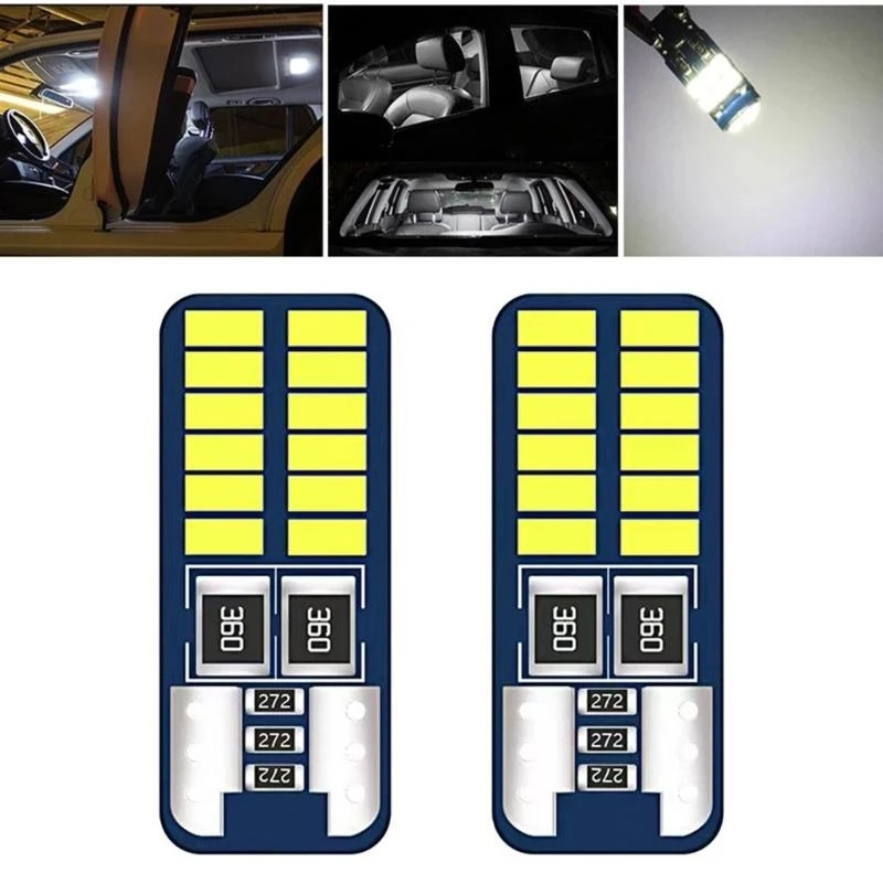 0xxd ترقيات الألومنيوم T10 مصابيح وقوف السيارات LED مصابيح مؤشر المؤشر للسائقين الذين يركزون على تقليل استهلاك طاقة المركبات