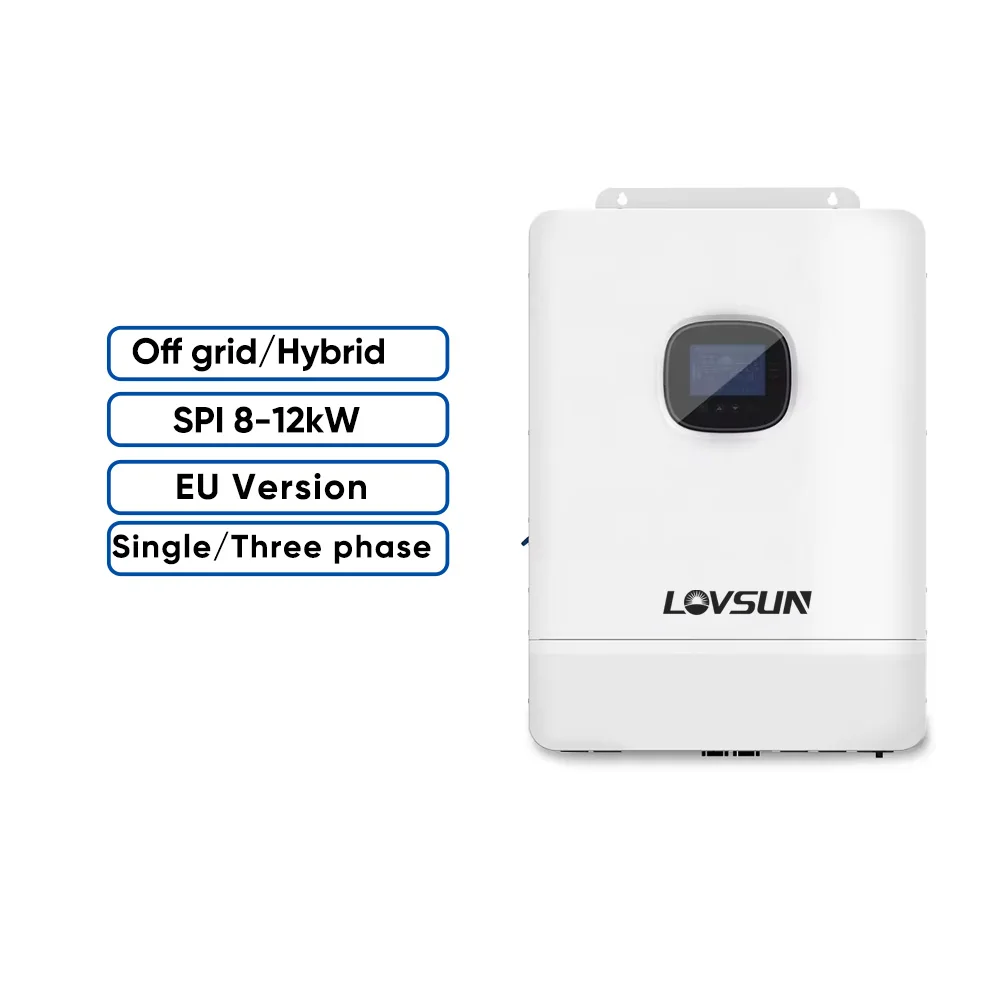 EU version Lovsun off grid inverter 8kw 12kw 10kw MPPT built-in residential 48V solar inverter off grid solar power inverter 8kw