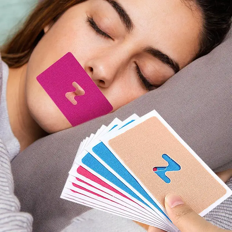 

10Pcs Anti Snoring Sleep Mouth Tape Best Breathing Nasal Strips Medical Grade Improved Sleeping Keep Mouth Close Prevent Snoring
