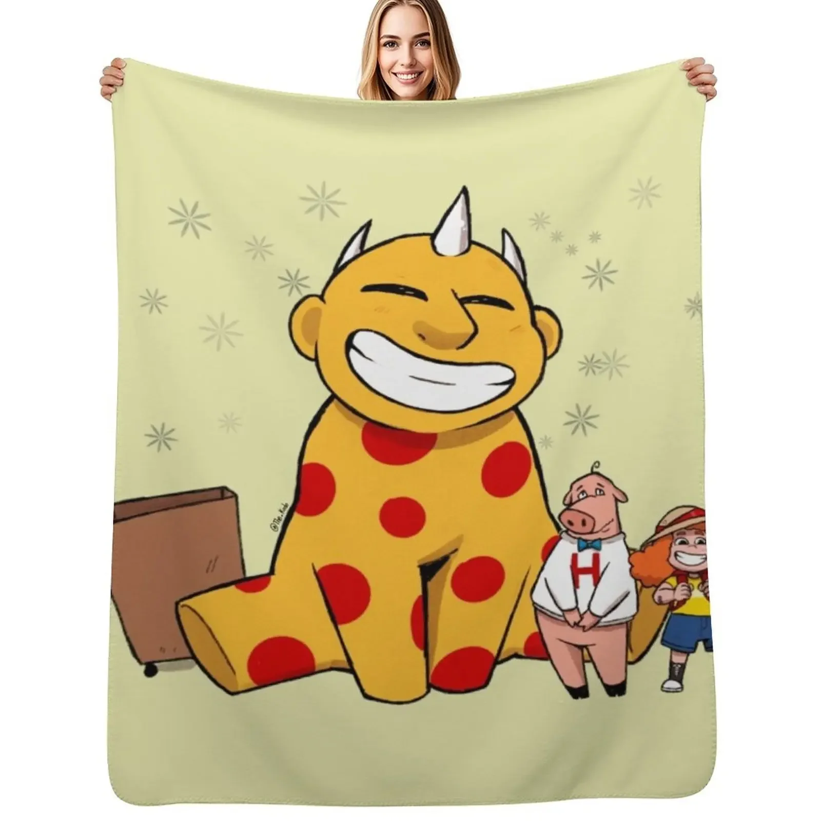 

Maggie and the ferocious Beast! Throw Blanket Bed linens Personalized Gift Giant Sofa for babies Blanket