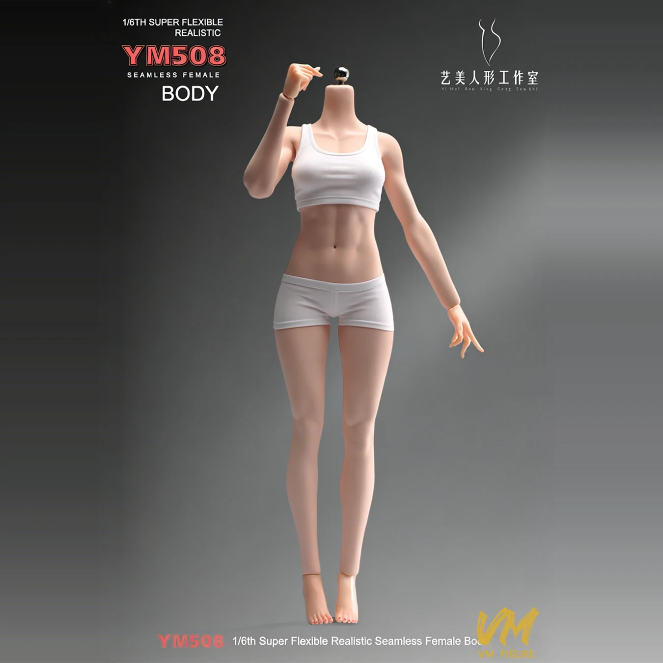 

YM508 1/6 женщина фитнес мускулистый гибкий подвижный скелет силиконовый корпус с физиологическими деталями 12 "женская фигурка куклы