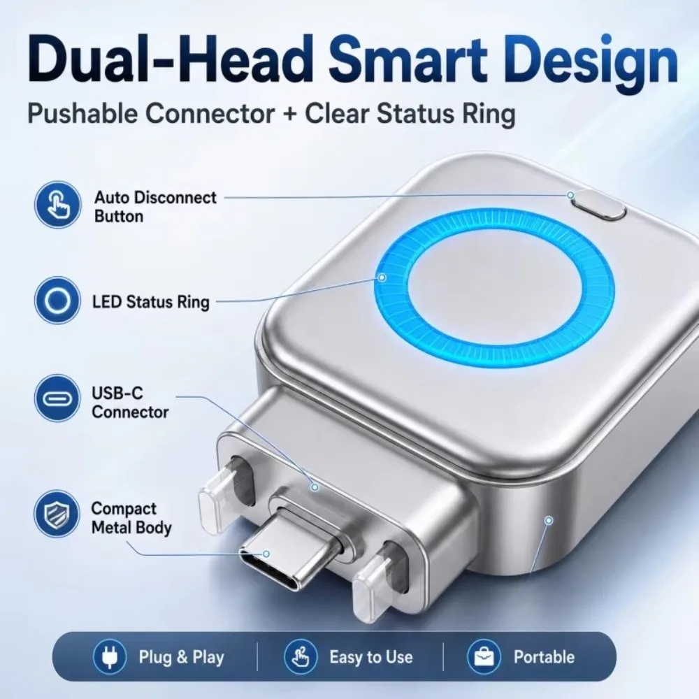 140W Fast Charging Auto Power Cut Off Charger Type-C Connector Self-Cut Design USB C Adapter Intelligent Separator