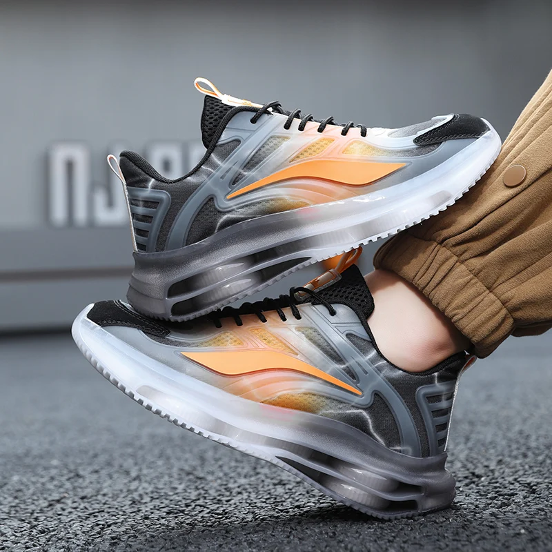 

Новая мужская осенняя спортивная повседневная обувь, обувь из дышащей сетки, амортизирующие кроссовки с мягкой подкладкой