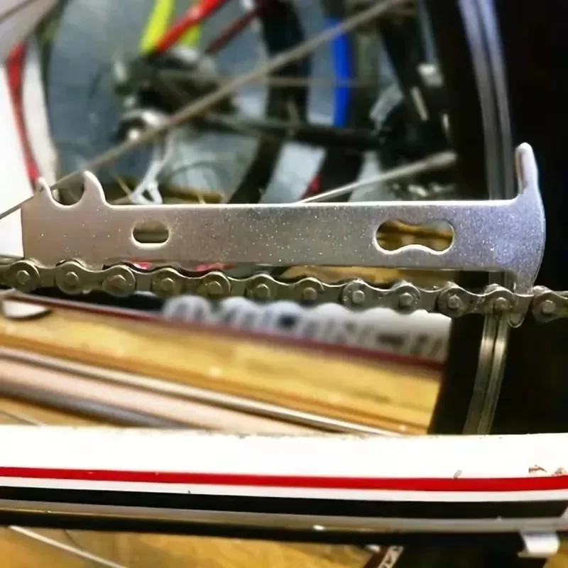 Инструмент для ремонта велосипеда, индикатор износа цепи для обслуживания мотоцикла, велосипеда, скутера, портативный измерительный прибор, аксессуар для проверки