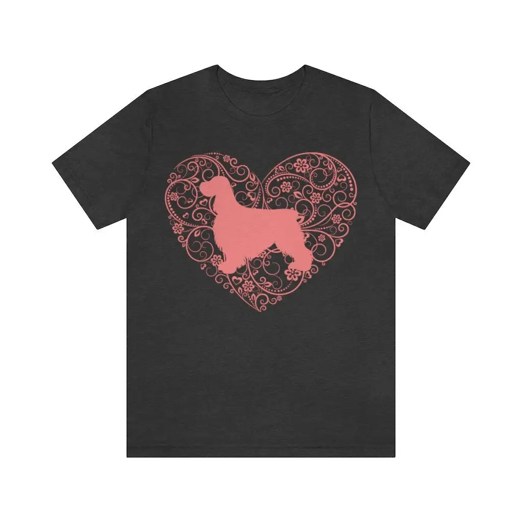 

English Springer Spaniel Mom T Shirt s Mama Docked Mother Heart
