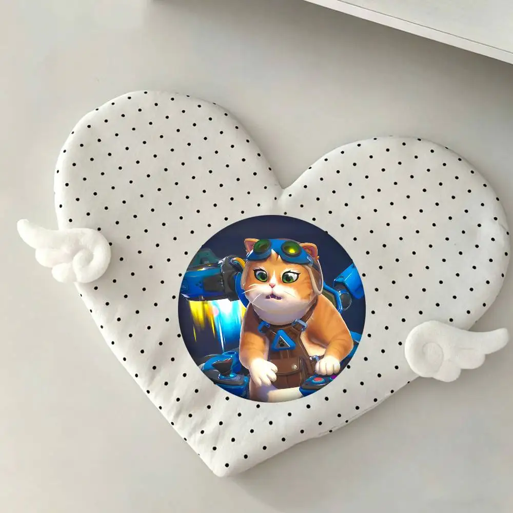 Overwatch J-Jetpack Katze Rundes Abzeichen Kreative Brosche Kleidung Rucksack Zubehör Anstecknadel – Detail 12