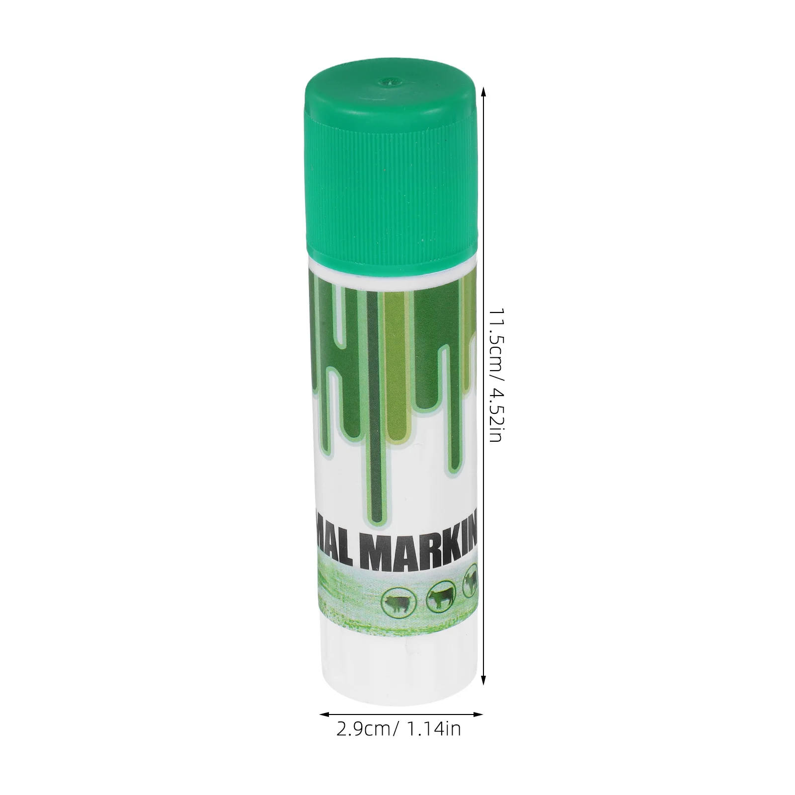 5 pçs gado marcação cor varas resistente à água torção design para vacas porcos cabras ovelhas fazenda identificação animal