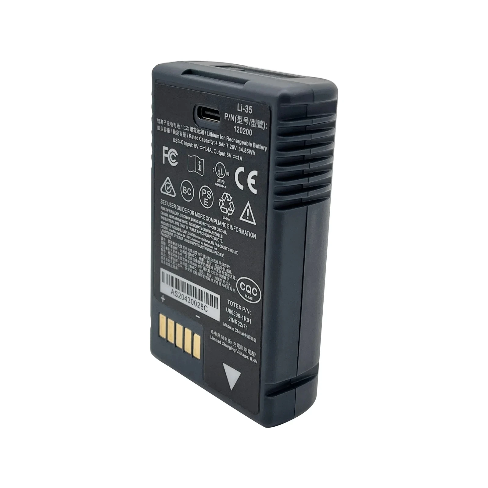 New 120200 Rechargeable Battery Li-35 for Trimble TSC5 Ranger 5 Data Collector