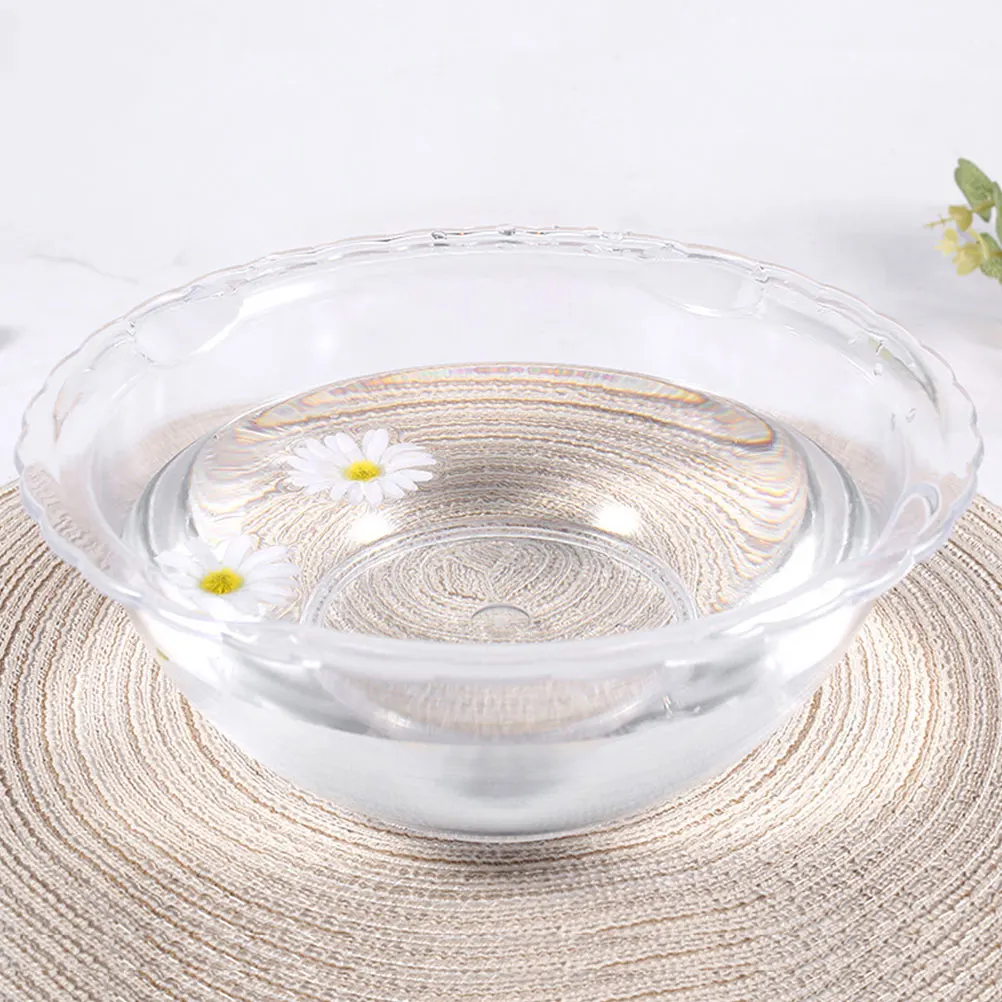 

1Pcs Face Washing Basin Transparent Small Durable PP Material Beauty Salon Cleaning Washbasin for Home Dormitory Bathroom