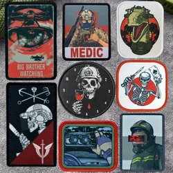 Lizard Tactical Morale Badge Patches Firefighter Military Armband Hook and Loop Massengrab Backpack Hat Accessories Stickers