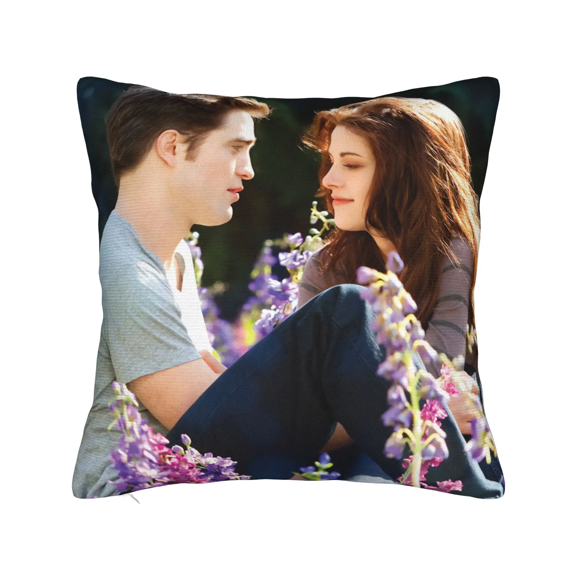 Twilight Edward Bella Pillowcase Double-sided Printing Cushion Cover Decorations  Throw Pillow Case Cover Home Square