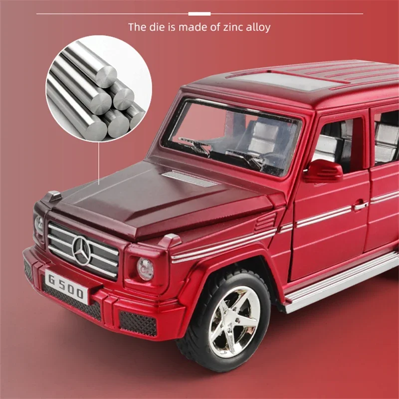 1:32 G65 G500 G63 SUV سبيكة سيارة نموذج Diecasts لعبة معدنية على الطرق الوعرة المركبات نموذج سيارة محاكاة الصوت ضوء جمع هدية