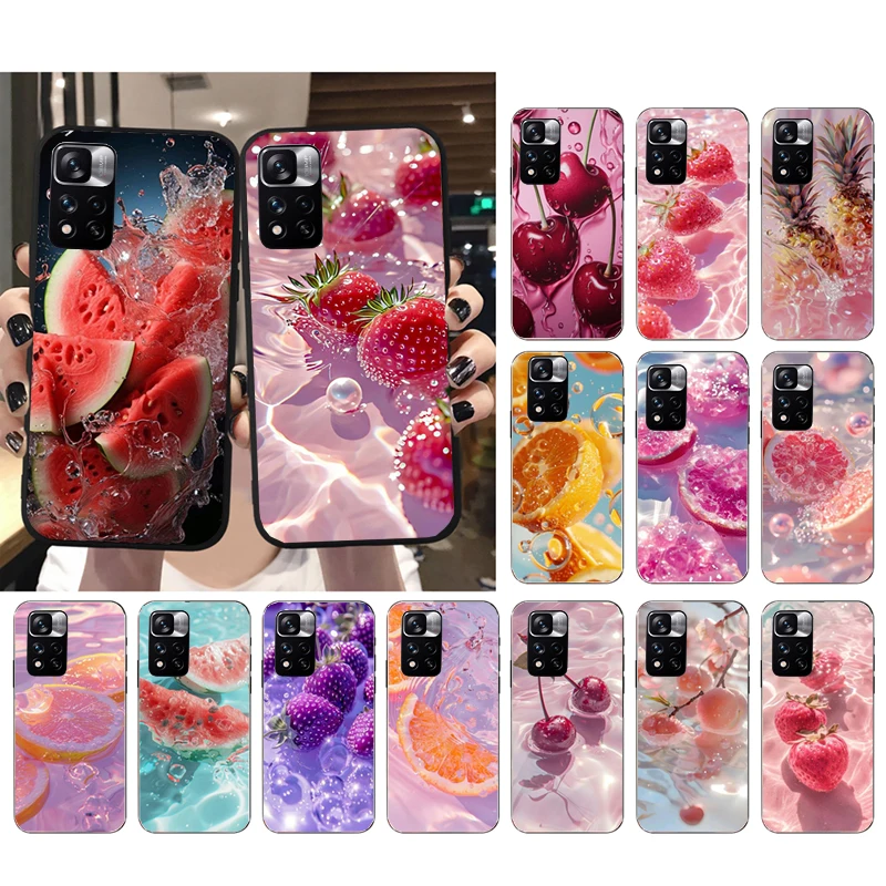 Fruit Watermelon Berry Orang Case For Xiaomi Redmi note 13 12 Pro 11S 11 10 Pro 10S Note 12R 12S 12 13 Pro Redmi 10 13C 9C