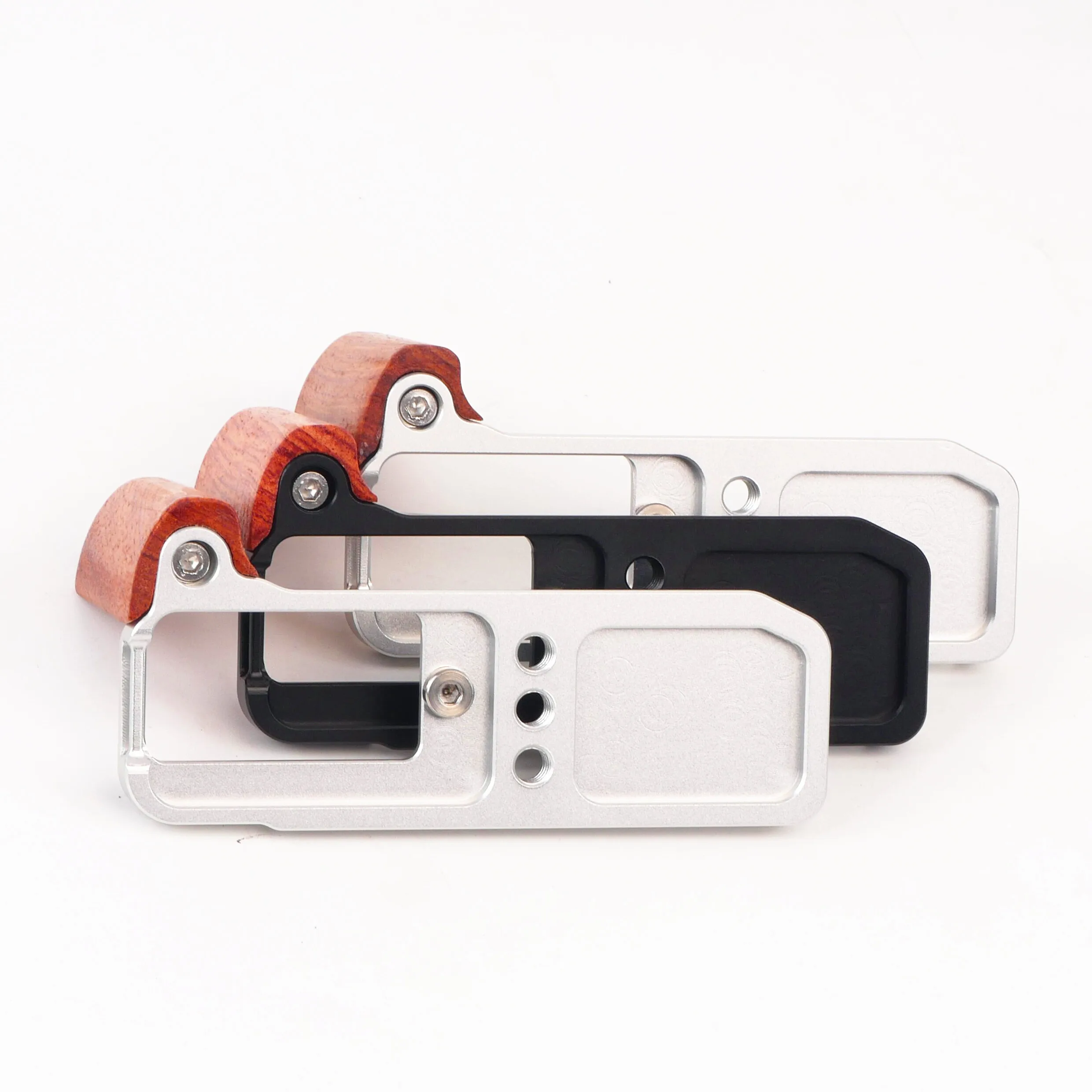 Fuji XM5 Quick Release L Plate Camera Wooden Handle Wood Grip Arca