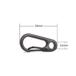 5/10pcs Lobster Clasp Buckle Keychain Carabiners Outdoor Camping Buckles Alloy Spring Snap Hooks Keychains Tool Clips