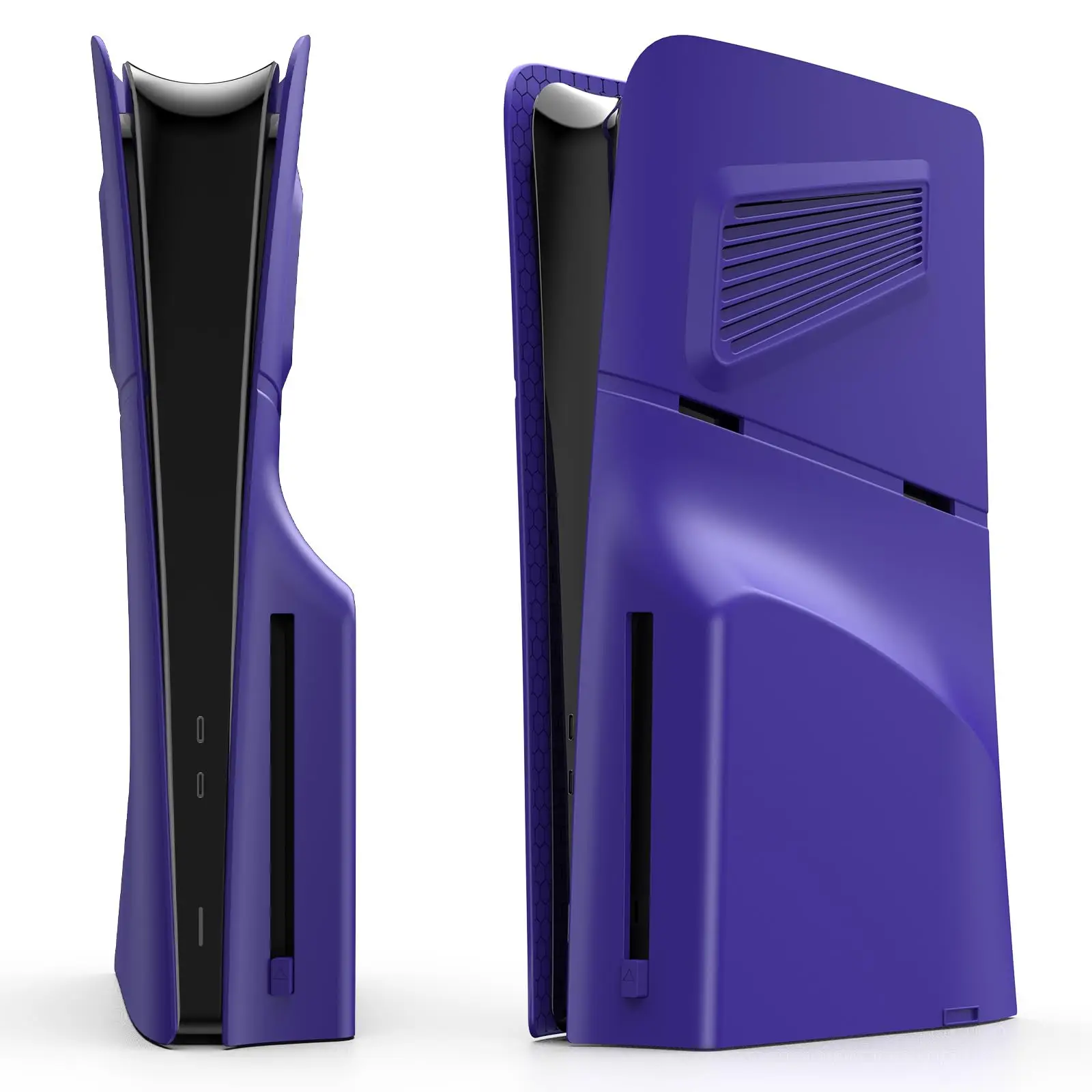 Vervangende Voorplaat Voor Playstation 5 Slanke Dsic Versie Beschermende Hard Case Voor Nieuwe Ps5 Frontplaat Shell Zwart
