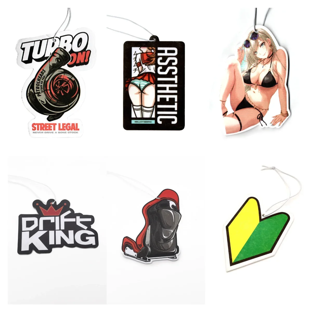 

JDM Car Girls Air Freshener Auto Rearview Mirror Hanging Pendant Perfume Flavoring Diffuser Car Accessories Interior Decoration