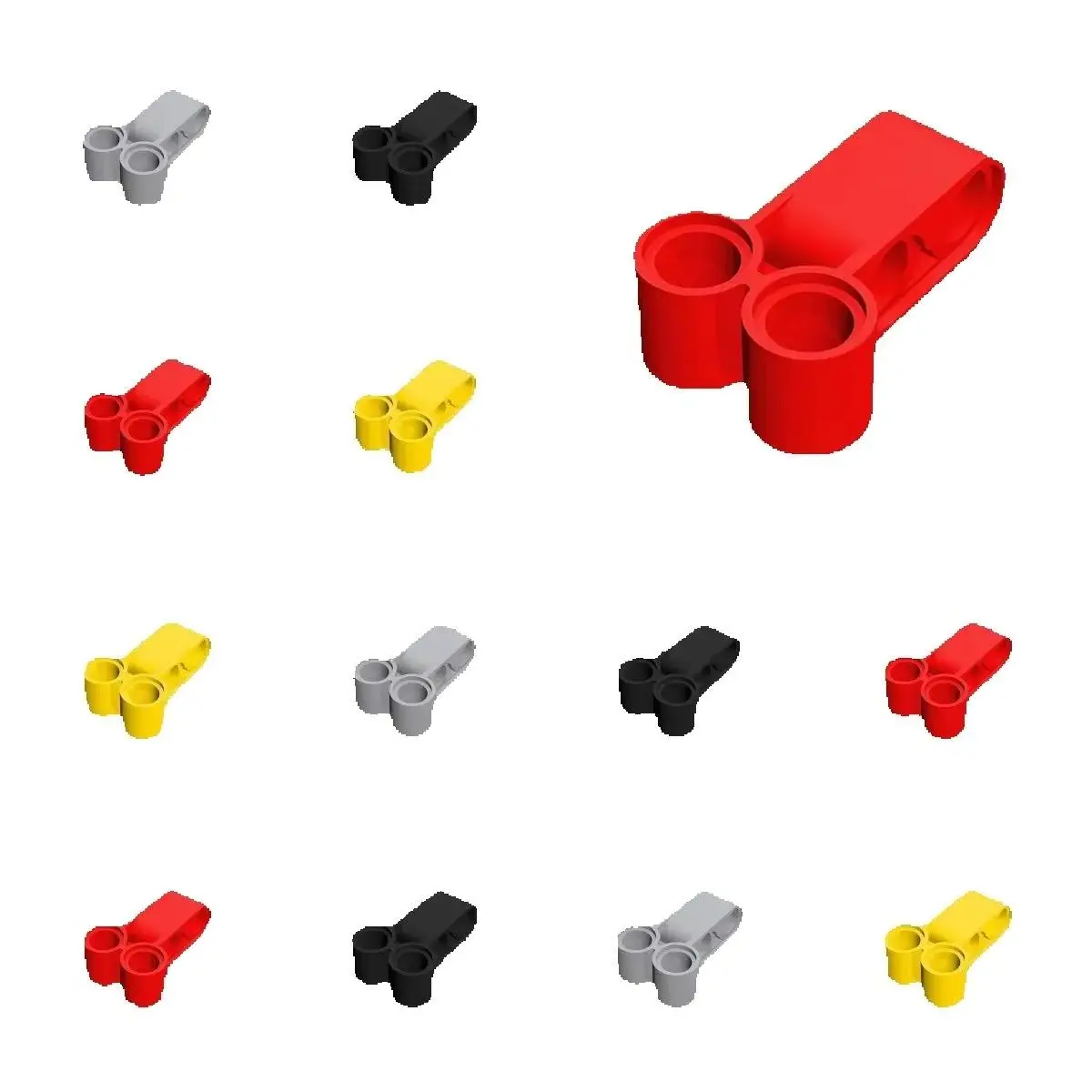 50pcs Sale Building Blocks 32557 Pin Connector Perpendicular Double 3L Bricks Collections Bulk Modular Toys For Technical MOC DI