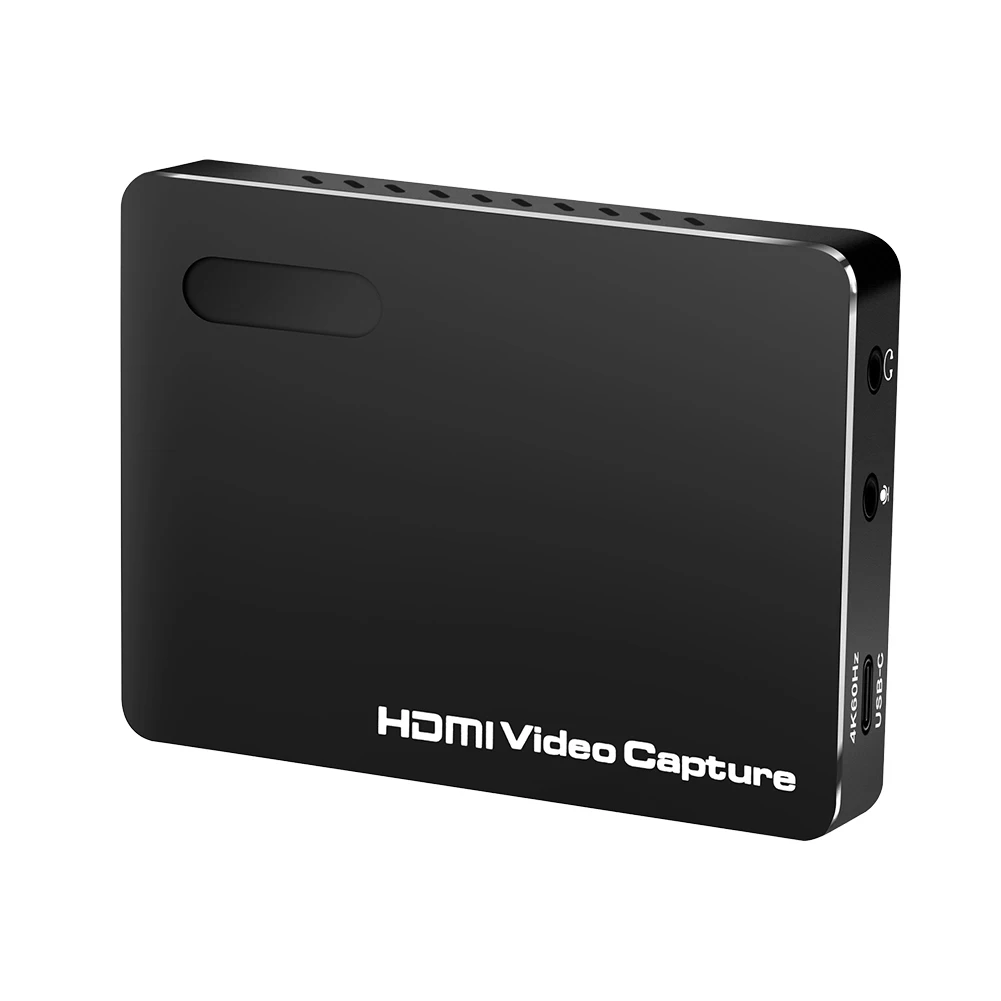 Captura de jogo 4K HDMI USB 3.2 60Hz Placa de captura de áudio e vídeo Plug & Play para jogos/transmissão ao vivo/videoconferência