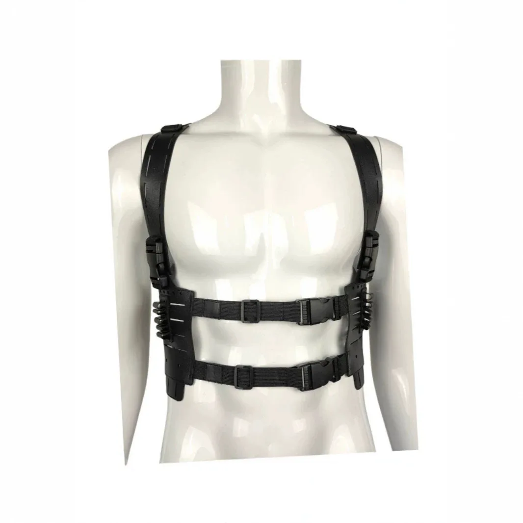 Game Harness Leon Cosplay Gear for Halloween Costume Adjustable Tactical Vest Gothic Body Chest Strap Airsoft Wargame Accessory view 6