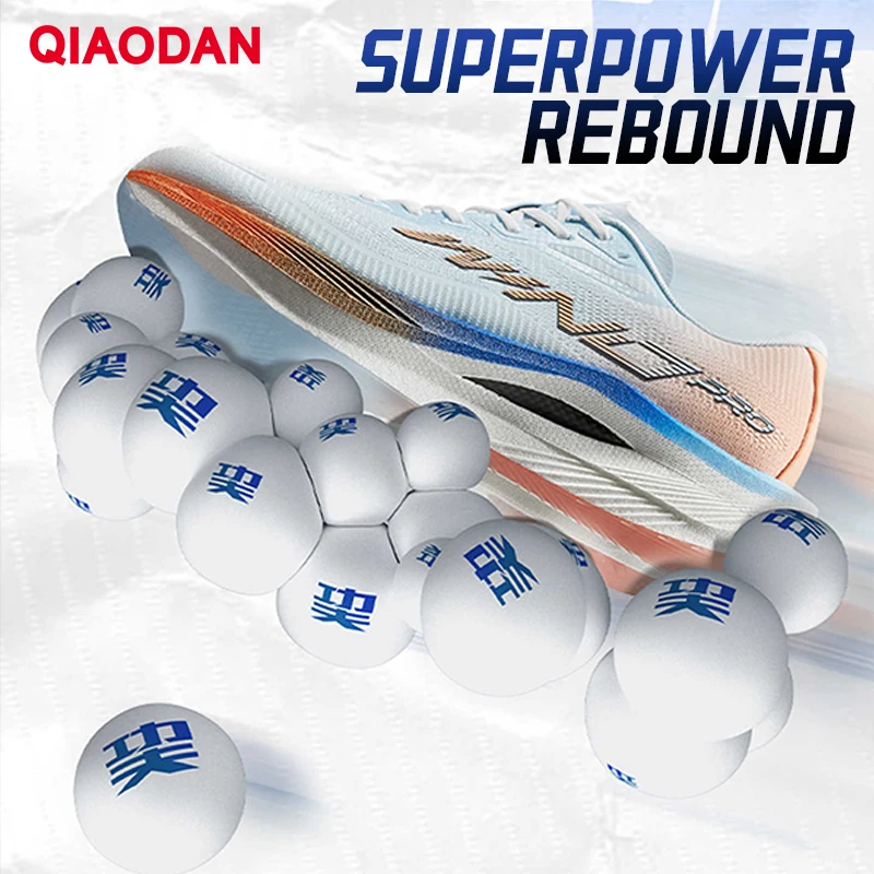 QIAODAN Carbon Plate Running Shoes Men's 2026 WIND 3 PRO