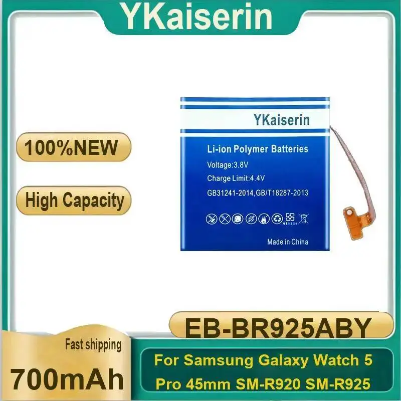 High Quality For Samsung Galaxy Watch 5 Pro 45Mm SM-R920 SM-R925 700Mah High-Performance EB-BR925ABY Battery
