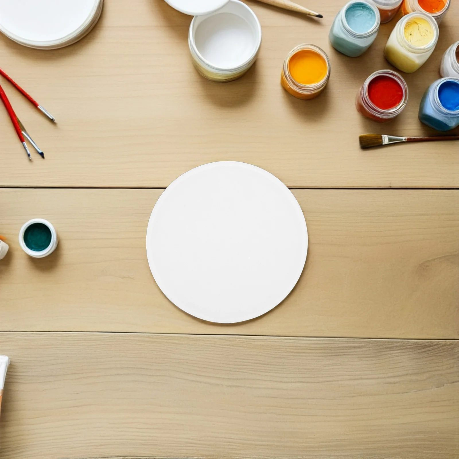 100 szt. Okrągłe kartoniki do kaligrafii, wytrzymały materiał, kompatybilne z narzędziami artystycznymi, idealne do kreatywnego szkicowania i prac DIY.