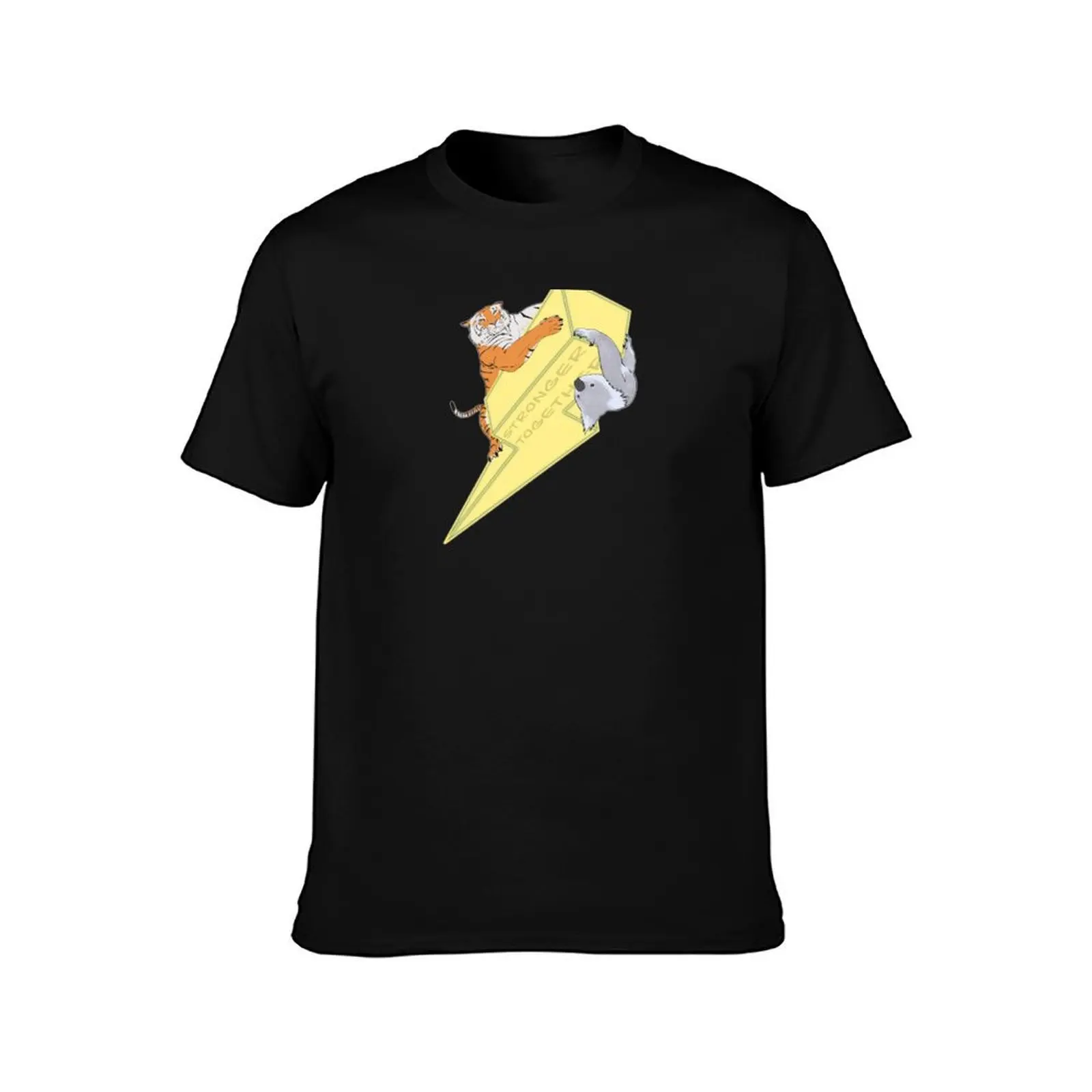 Stronger Together T-Shirt, Summer Casual Cotton Tee, Oversized Streetwear Tops, Vintage Graphic Print, Loose Fit Short Sleeve