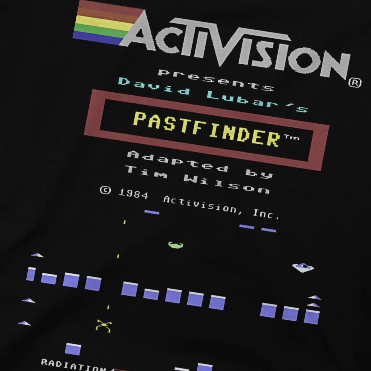 Pastfinder Game Hip Hop TShirt Commodore C64 Casual T Shirt Newest T-shirt For Men Women