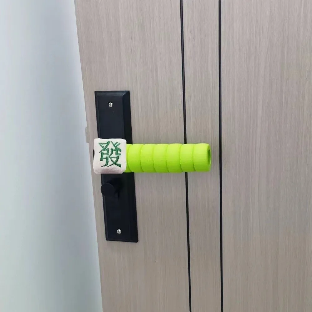 Santa Claus Christmas Door Handle Covers Anti-Collision Love Heart Door Handle Protective Anti-Static Panda Xmas Doorknob Cover