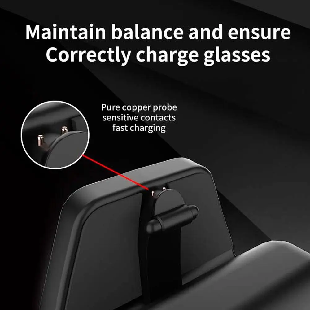 

Для Meta AI Smart Glasses Зарядное устройство Переносна дорожная зарядная база для очков Smart Charging Противоскользящая подставка W9I7