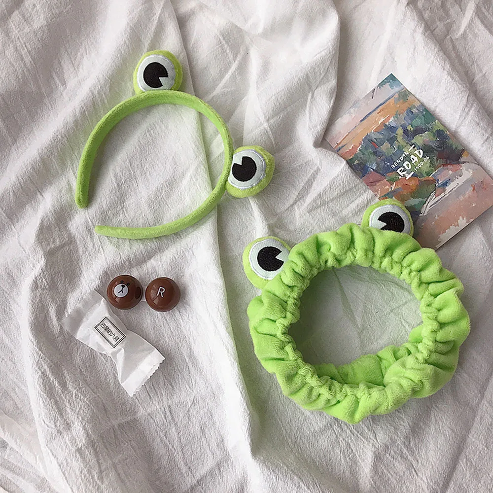 Funny Trendy Hair Accessories Frog Cute Hair Hoop Elastic Headwear Headband