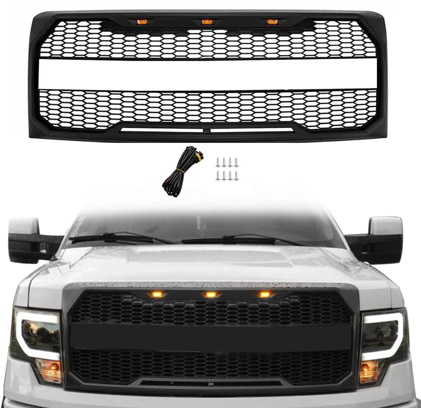 Spedking 2009 2010 2011 2012 2013 2014 raptor bodykit accessories parts Front bumper grille for FORD F150