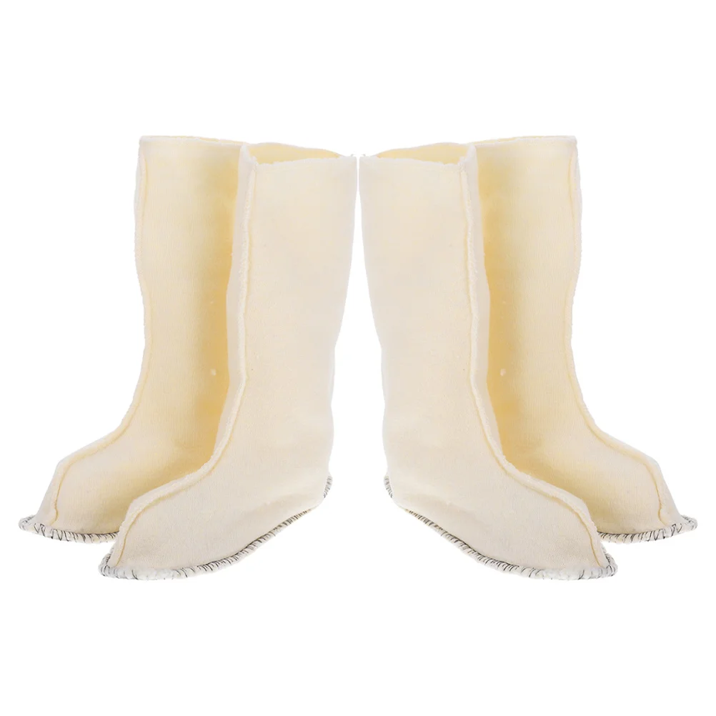 ถุงเท้าบูทกันฝนสำหรับผู้หญิง ถุงเท้าบูทหนาอุ่นสำหรับฤดูหนาว บุนุ่ม ซักด้วยเครื่องได้ บุรองเท้าแบบมีฉนวนสำหรับเปลี่ยน