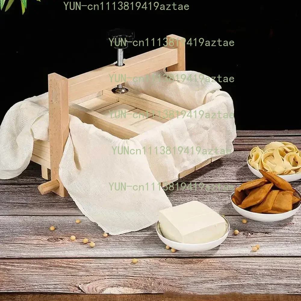 Removable Wooden Press Mould Set, DIY Homemade Tofu Soybean Curd Maker, Multi‑purpose Kitchen Cooking Tools for Food Preparation