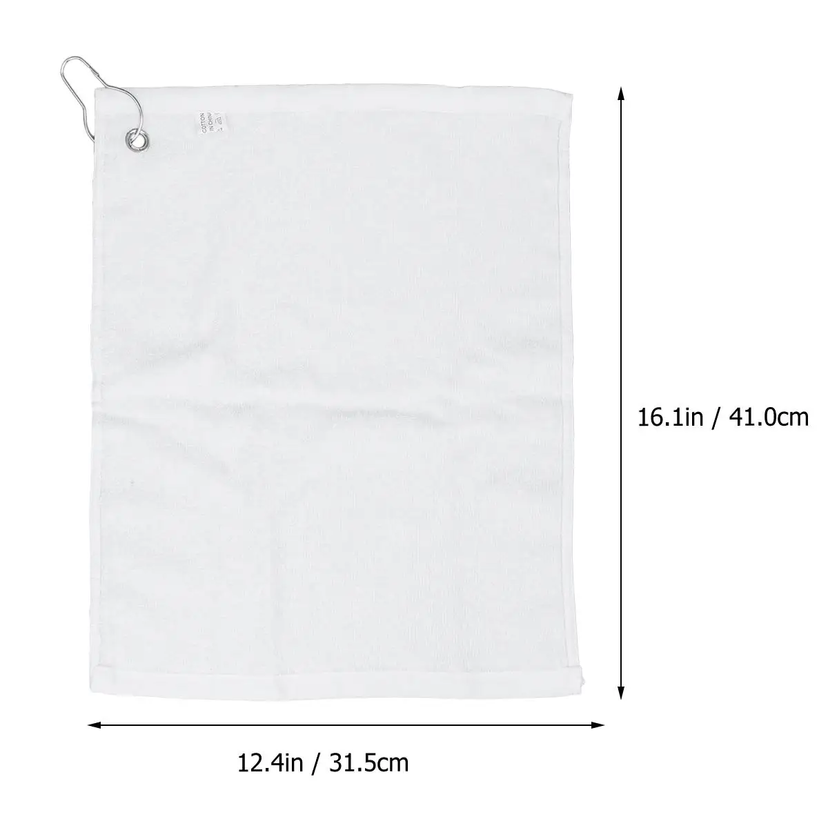 3Pcs Golf Hole Towel White Cotton Quick Dry Sports Towel Hook Travel Mountaineering Outdoor Activities Golf