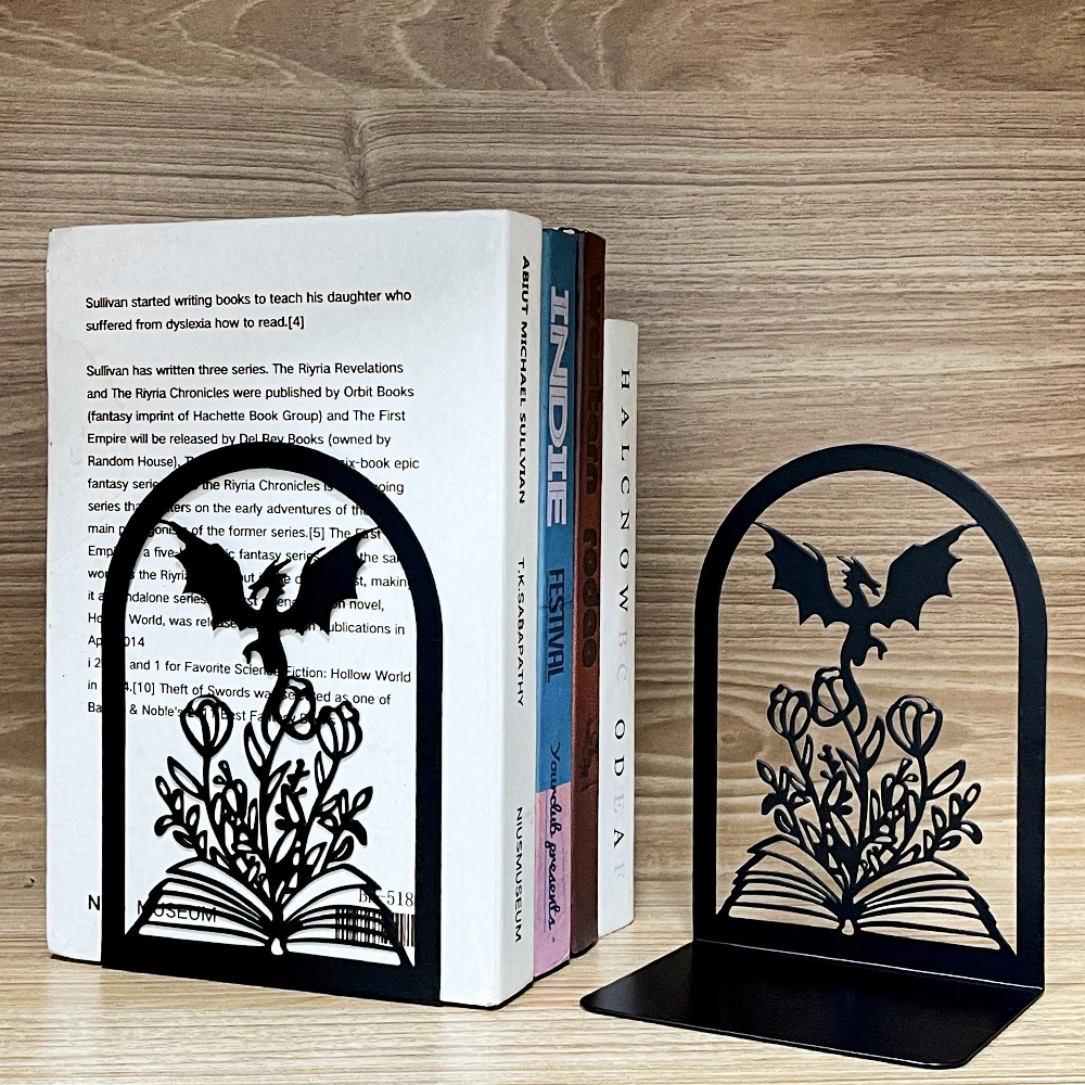 Dragon Metal Heavy Industry Bookstand Student Stationery Desk Decoration Exquisite Home Decor Gift Birthday Gift for Friends